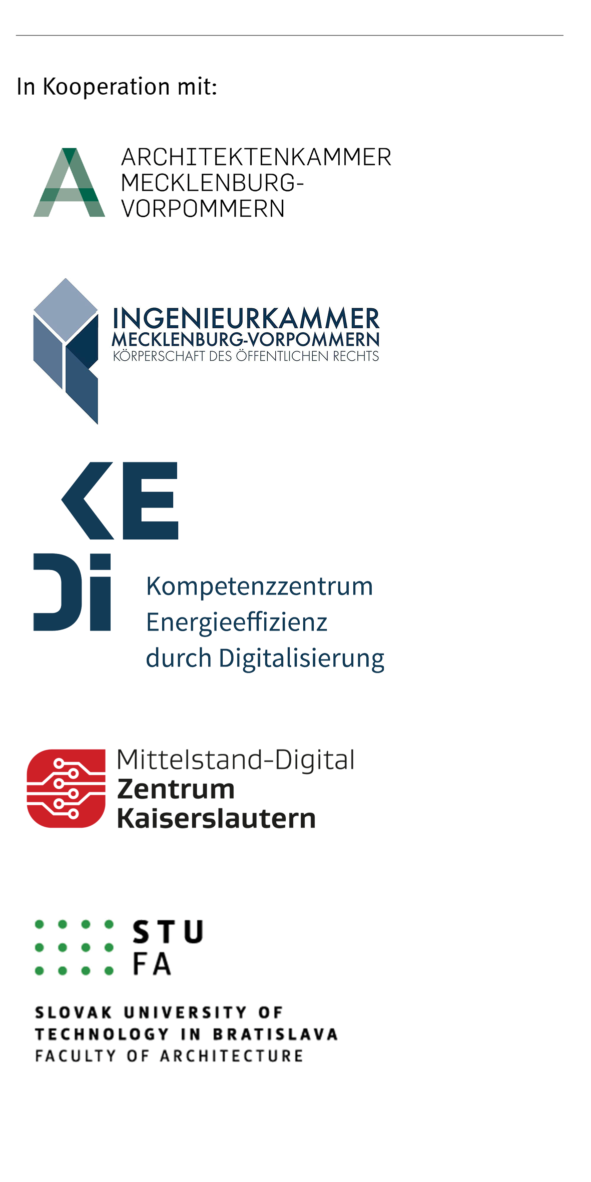 Logos In Kooperation mit: