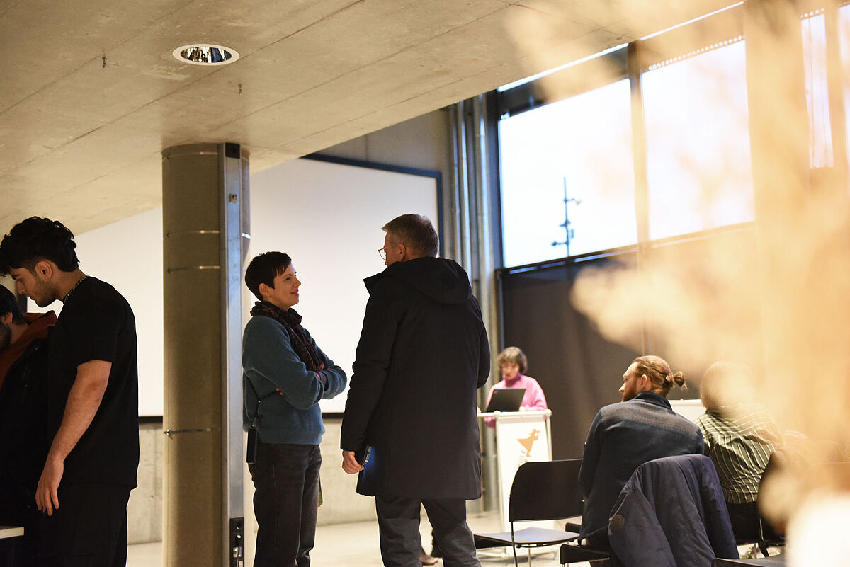Prof. Dr. Christine Linke im Gespräch mit Prof. Dr. Ali Axel Arnaou.