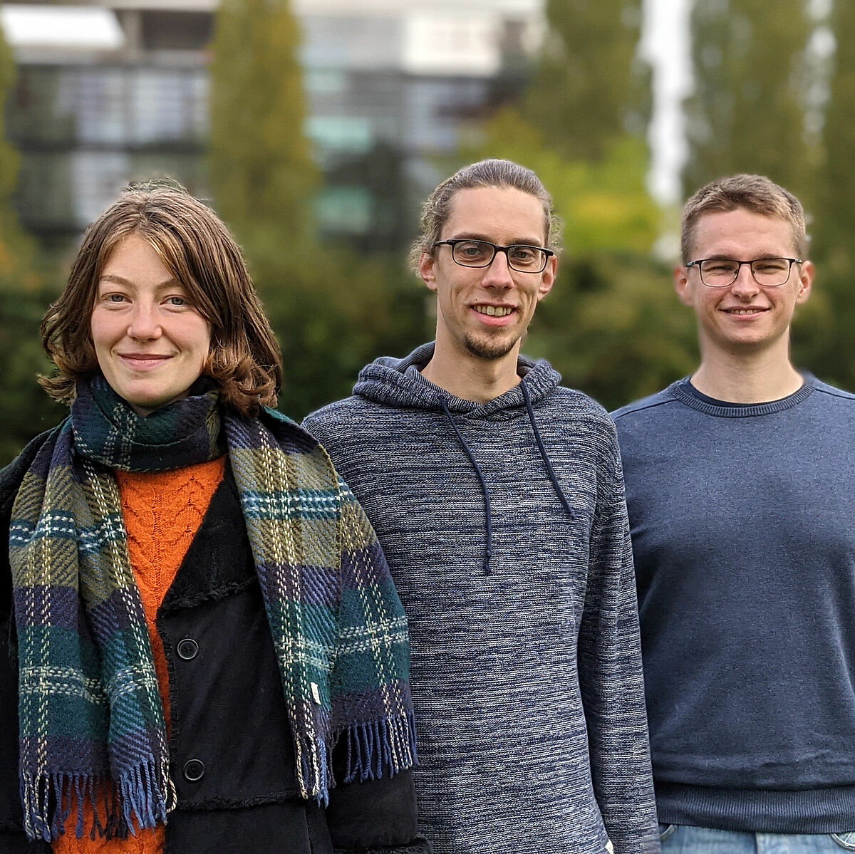 Jette Emuth, Nils Cohrt und Robin Grindemann