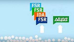 Es sind die Logos der Fachschaftsräte sowie des Stupa zu sehen.