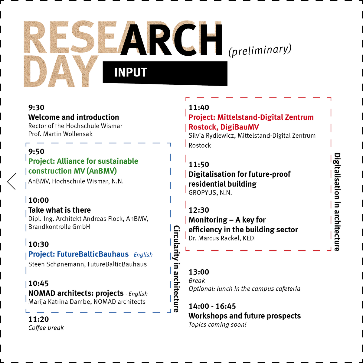 Agenda EN, Research Day, HS Wismar